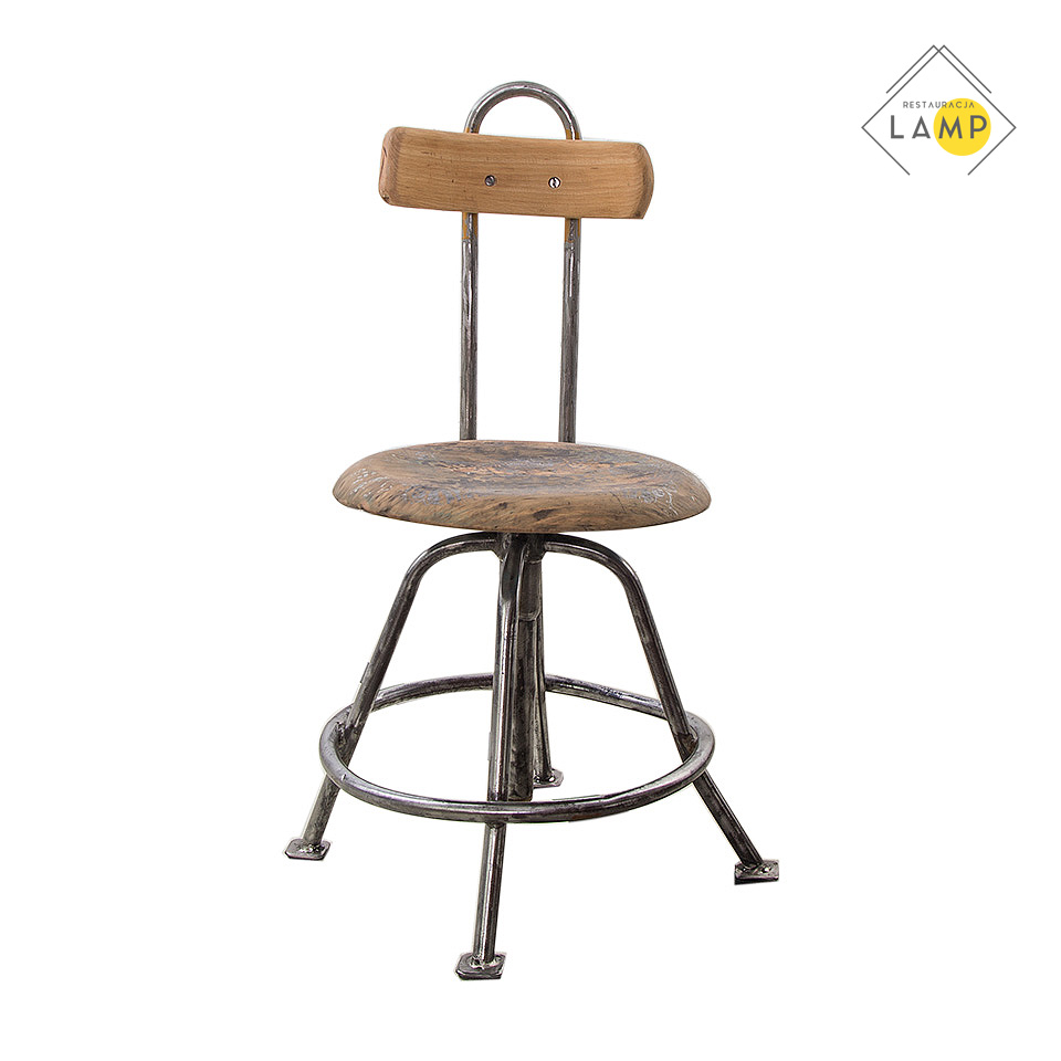 Krzesło obrotowe warsztatowe meble przemysłowe, krzesło, szafa, szafka, stół, stoły, taborety, krzesła, fotele, industrial art, vintage furniture, warsztat
